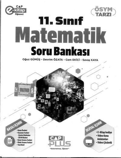 MATEMATİK SORU BANKASI BASILI İÇERİK DİJİTAL İÇERİK Fenomen Fotokopi - YKS - KPSS - ALES