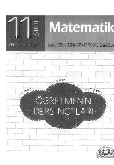 MATEMATİK MANTIK MUHAKEME SORU TARZLARI ÖĞRETMENİN DERS NOTLARI Fenomen Fotokopi - YKS - KPSS - ALES