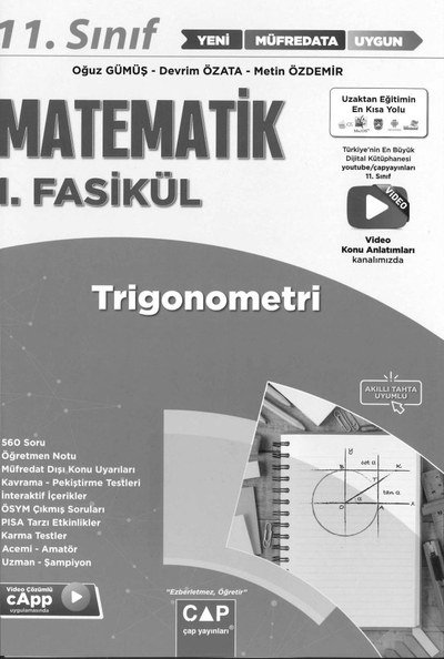 MATEMATİK 1. FASİKÜL TRİGONOMETRİ Fenomen Fotokopi - YKS - KPSS - ALES
