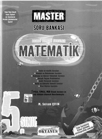 MASTER MATEMATİK SORU BANKASI Fenomen Fotokopi - YKS - KPSS - ALES