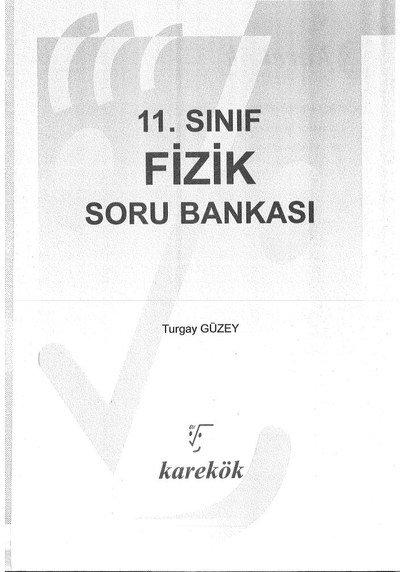 FİZİK SORU BANKASI Fenomen Fotokopi - YKS - KPSS - ALES