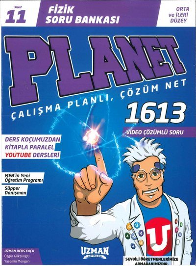 FİZİK SORU BANKASI PLANET ÇALIŞMA PLANLI ÇÖZÜM NET 1613 SORU Fenomen Fotokopi - YKS - KPSS - ALES
