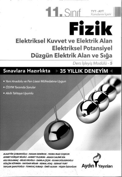 FİZİK ELEKTRİKSEL KUVVET VE ELEKTRİK ALAN ELEKTRİKSEL POTANSİYEL DÜZGÜN ELEKTRİK ALAN VE SIĞA Fenomen Fotokopi - YKS - KPSS - ALES