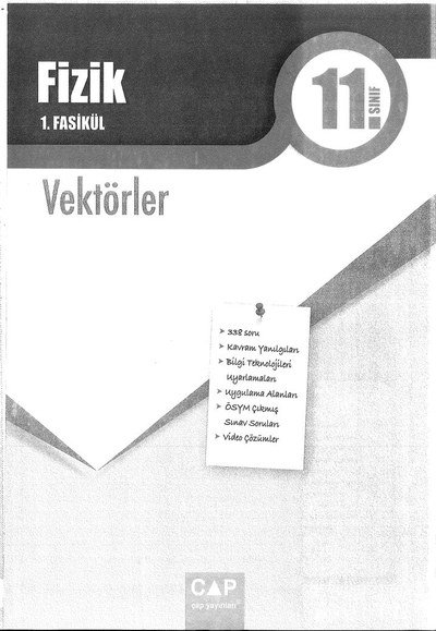 FİZİK 1. FASİKÜL VEKTÖRLER Fenomen Fotokopi - YKS - KPSS - ALES