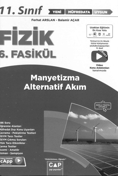 FİZİK 6. FASİKÜL MANYETİZMA ALTERNATİF AKIM Fenomen Fotokopi - YKS - KPSS - ALES