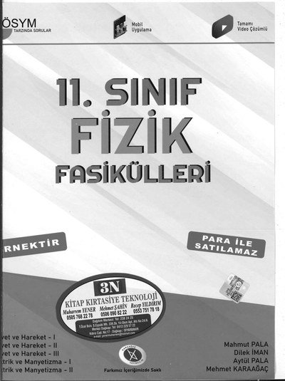 FİZİK FASİKÜLLERİ Fenomen Fotokopi - YKS - KPSS - ALES