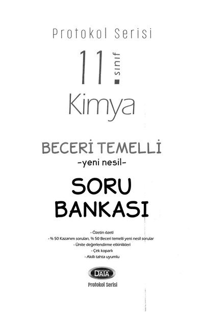 KİMYA BECERİ TEMELLİ YENİ NESİL SORU BANKASI