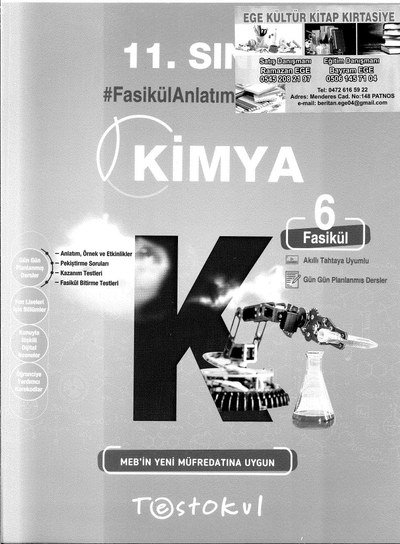 KİMYA FASİKÜL ANLATIM KİTABI Fenomen Fotokopi - YKS - KPSS - ALES