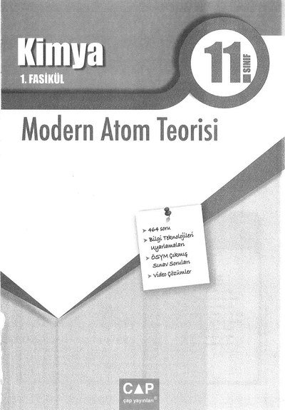 KİMYA 1. FASİKÜL MODERN ATOM TEORİSİ