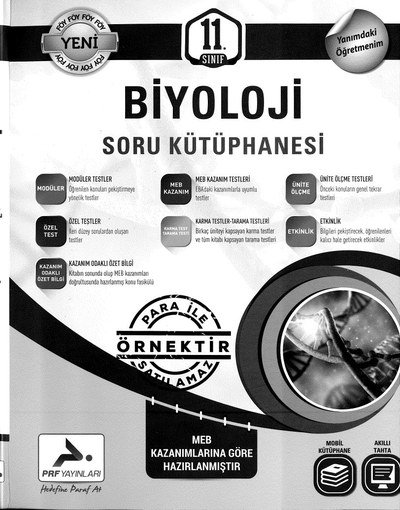 BİYOLOJİ SORU KÜTÜPHANESİ Fenomen Fotokopi - YKS - KPSS - ALES