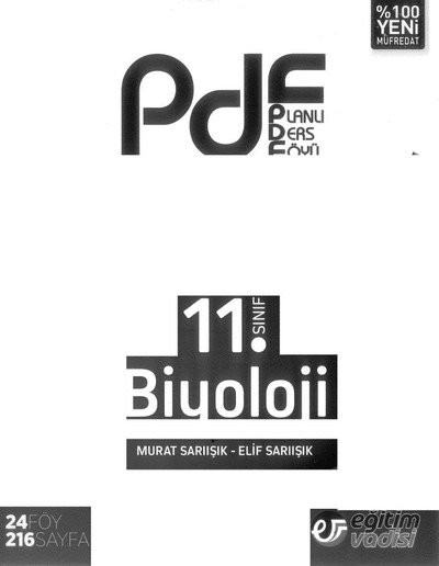 BİYOLOJİ PLANLI DERS FÖYÜ Fenomen Fotokopi - YKS - KPSS - ALES