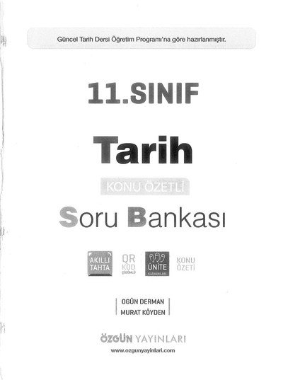 TARİH KONU ÖZETLİ SORU BANKASI Fenomen Fotokopi - YKS - KPSS - ALES