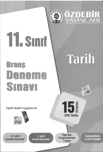 BRANŞ DENEME SINAVI TARİH 15 DENEME 300 SORU Fenomen Fotokopi - YKS - KPSS - ALES