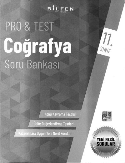 PRO & TEST COĞRAFYA SORU BANKASI Fenomen Fotokopi - YKS - KPSS - ALES