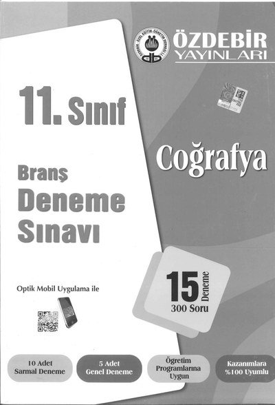 BRANŞ DENEME SINAVI COĞRAFYA 15 DENEME 300 SORU Fenomen Fotokopi - YKS - KPSS - ALES