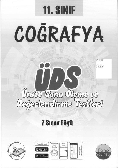 COĞRAFYA ÜNİTE SONU ÖLÇME VE DEĞERLENDİRME TESTLERİ