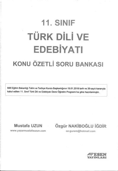 TÜRK DİLİ VE EDEBİYATI KONU ÖZETLİ SORU BANKASI Fenomen Fotokopi - YKS - KPSS - ALES