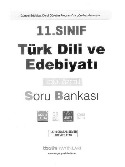 TÜRK DİLİ VE EDEBİYATI KONU ÖZETLİ SORU BANKASI Fenomen Fotokopi - YKS - KPSS - ALES