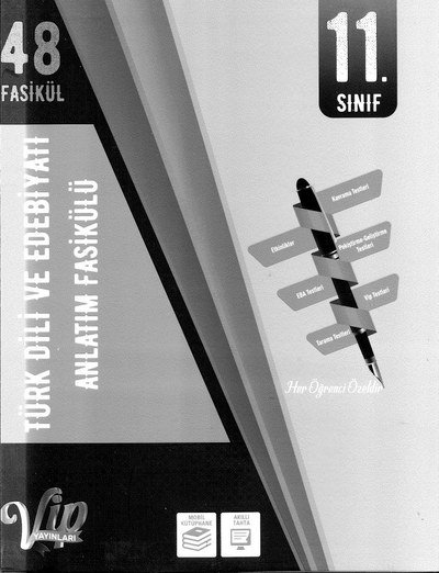 TÜRK DİLİ VE EDEBİYATI ANLATIM FASİKÜLÜ 48 FASİKÜL Fenomen Fotokopi - YKS - KPSS - ALES