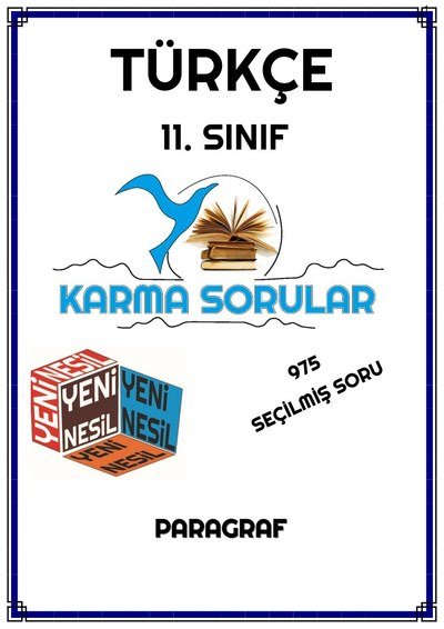 TÜRKÇE 975 SEÇİLMİŞ SORU PARAGRAF Fenomen Fotokopi - YKS - KPSS - ALES