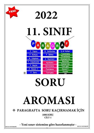 PARAGRAF SORU BANKASI 750 SORU Fenomen Fotokopi - YKS - KPSS - ALES