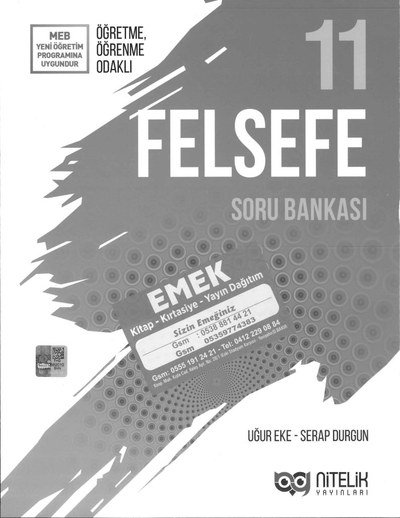 FELSEFE SORU BANKASI Fenomen Fotokopi - YKS - KPSS - ALES