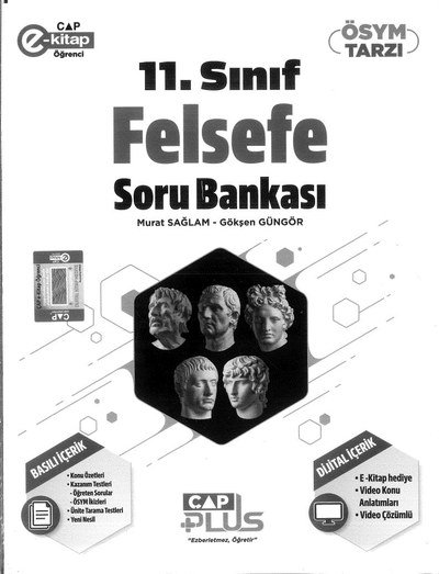 FELSEFE SORU BANKASI Fenomen Fotokopi - YKS - KPSS - ALES