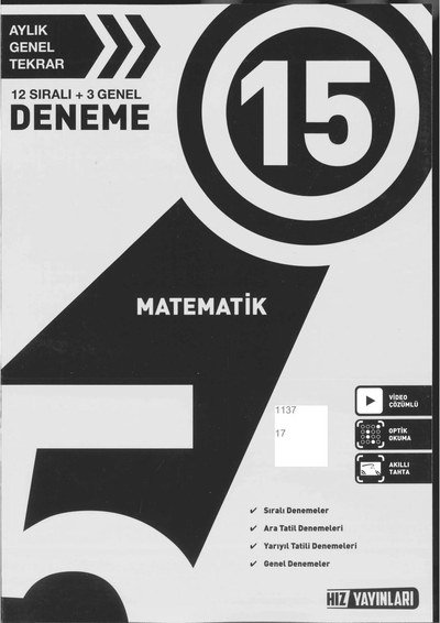 15 MATEMATİK Fenomen Fotokopi - YKS - KPSS - ALES