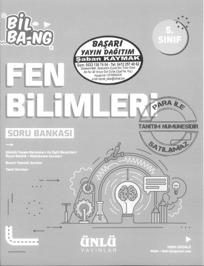 BİLBA-NG FEN BİLİMLERİ SORU BANKASI Fenomen Fotokopi - YKS - KPSS - ALES
