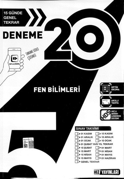 20 DENEME FEN BİLİMLERİ Fenomen Fotokopi - YKS - KPSS - ALES