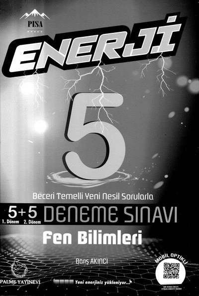 ENERJİ 5+5 DENEME SINAVI FEN BİLİMLERİ Fenomen Fotokopi - YKS - KPSS - ALES