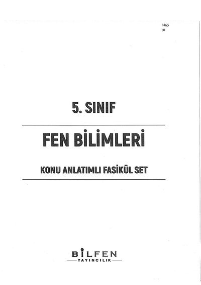 FEN BİLİMLERİ KONU ANLATIMLI FASİKÜL SET Fenomen Fotokopi - YKS - KPSS - ALES