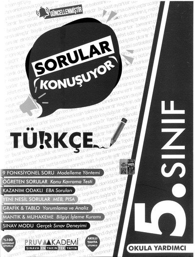 SORULAR KONUŞUYOR TÜRKÇE Fenomen Fotokopi - YKS - KPSS - ALES
