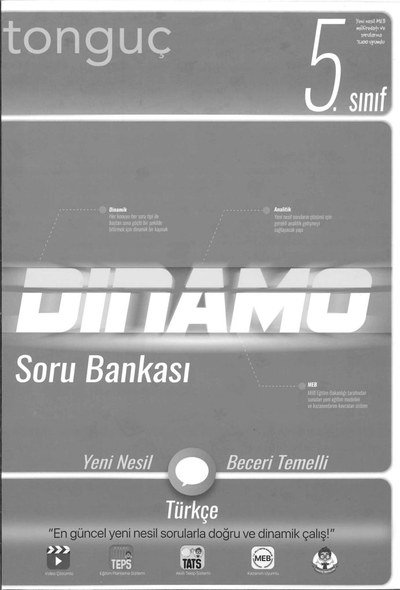DİNAMO SORU BANKASI TÜRKÇE SORU BANKASI Fenomen Fotokopi - YKS - KPSS - ALES