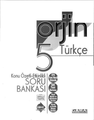ORJİN TÜRKÇE SORU BANKASI Fenomen Fotokopi - YKS - KPSS - ALES