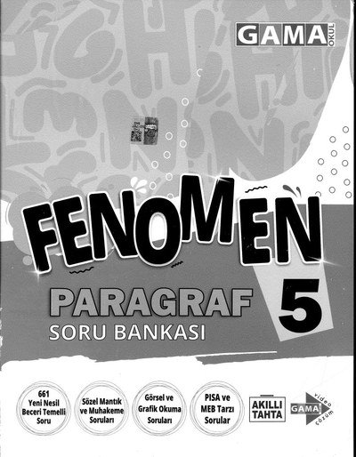 FENOMEN PARAGRAF SORU BANKASI Fenomen Fotokopi - YKS - KPSS - ALES