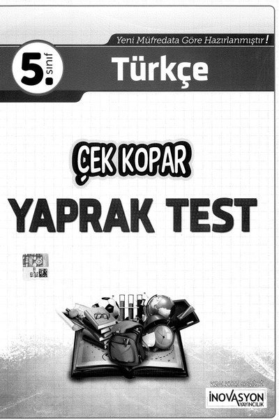 TÜRKÇE YAPRAK TEST Fenomen Fotokopi - YKS - KPSS - ALES