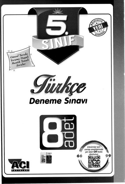 TÜRKÇE DENEME SINAVI 8 ADET Fenomen Fotokopi - YKS - KPSS - ALES