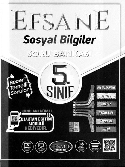 EFSANE SOSYAL BİLGİLER SORU BANKASI Fenomen Fotokopi - YKS - KPSS - ALES