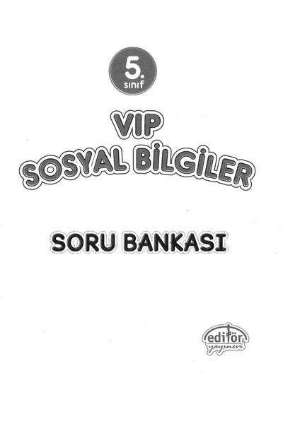 VIP SOSYAL BİLGİLER SORU BANKASI Fenomen Fotokopi - YKS - KPSS - ALES