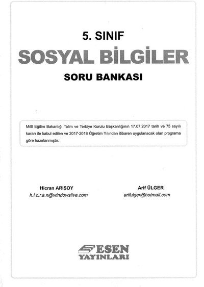 SOSYAL BİLGİLER SORU BANKASI Fenomen Fotokopi - YKS - KPSS - ALES