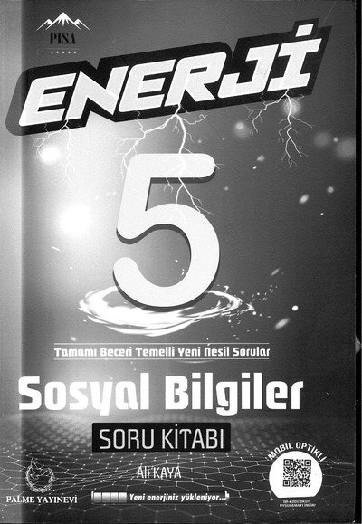 ENERJİ SOSYAL BİLGİLER SORU KİTABI Fenomen Fotokopi - YKS - KPSS - ALES