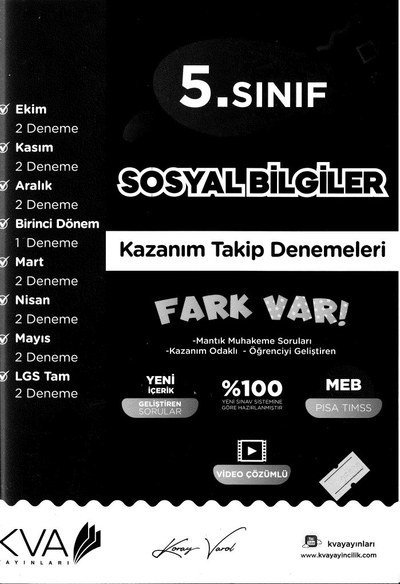 SOSYAL BİLGİLER FARK VAR Fenomen Fotokopi - YKS - KPSS - ALES