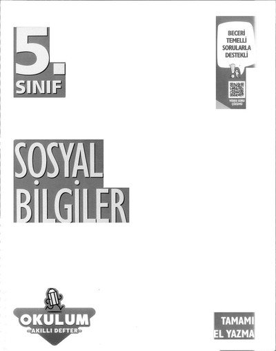 SOSYAL BİLGİLER OKULUM AKILLI DEFTER Fenomen Fotokopi - YKS - KPSS - ALES