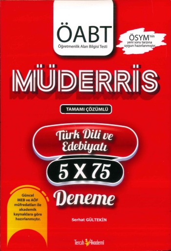 MÜDERRİS TÜRK DİLİ VE EDEBİYATI 5x75 DENEME TAMAMI ÇÖZÜMLÜ