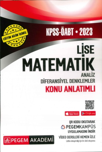 LİSE MATEMATİK ANALİZ DİF. DENKLEMLER KONU ANLATIMLI Fenomen Fotokopi - YKS - KPSS - ALES