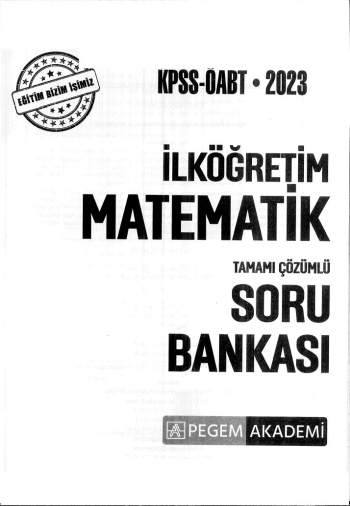 İLKÖĞRETİM MATEMATİK TAMAMI ÇÖZÜMLÜ SORU BANKASI Fenomen Fotokopi - YKS - KPSS - ALES