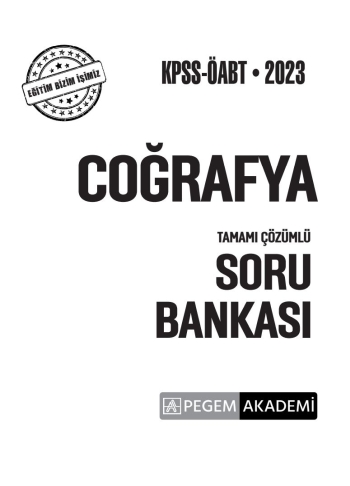 COĞRAFYA TAMAMI ÇÖZÜMLÜ SORU BANKASI Fenomen Fotokopi - YKS - KPSS - ALES