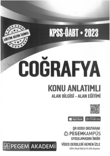 COĞRAFYA KONU ANLATIMLI ALAN BİLGİSİ - ALAN EĞİTİMİ Fenomen Fotokopi - YKS - KPSS - ALES