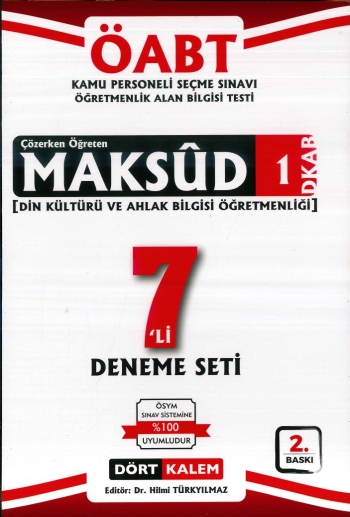 MAKSUD 1 DİKAB 7'Lİ DENEME SETİ